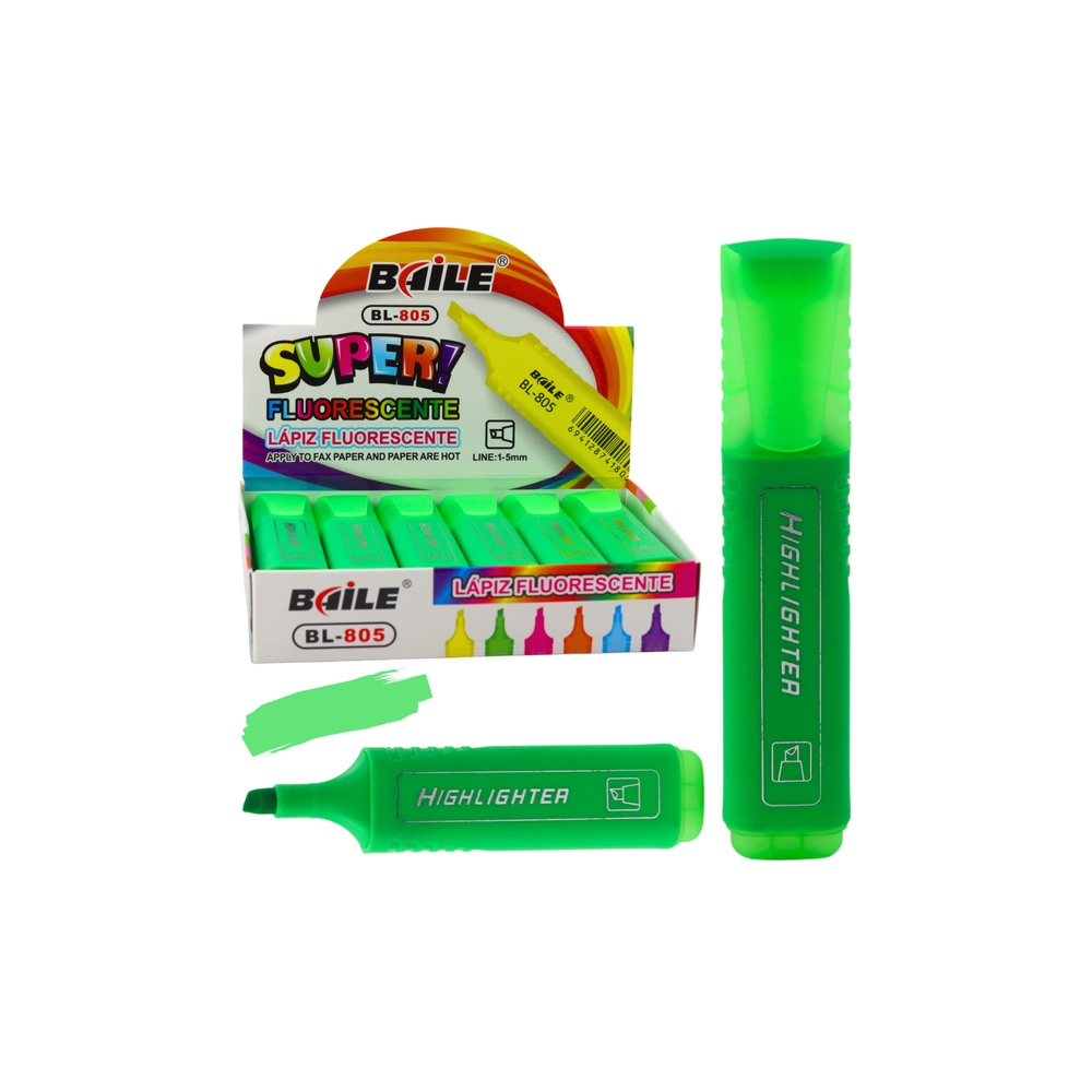 Užrašų žymeklis Office School Neon Intense green