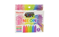 Kreda Kolorowa Neonowa Tablicowa Chodnikowa Zestaw 6 Szt