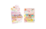 Set of School Sweets Erasers 6 pcs
