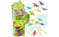 Set of 6 School Dinosaurs Erasers