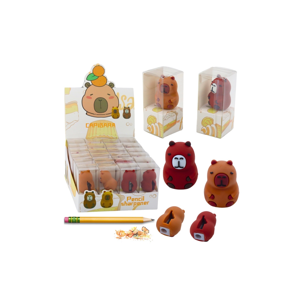 Plonų pieštukų drožtukas Capibara Brown