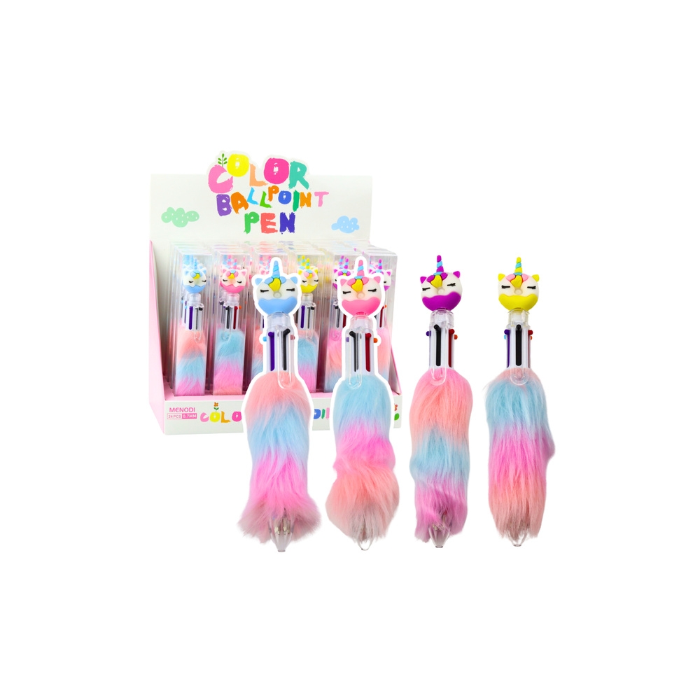 Vienaragio kailio biros "Donut Fur Color" 0,7 mm mišinys