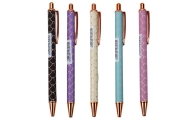 Metal Ballpoint Pen Automatic Scale Effect Blue Ink 1.0mm