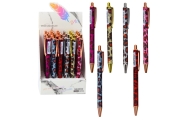 Metal Ballpoint Pen Automatic Panther Blue Ink 1.0mm