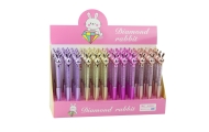 Rabbit Ballpoint Pen Diamonds Blue Refill 0.7mm Mix
