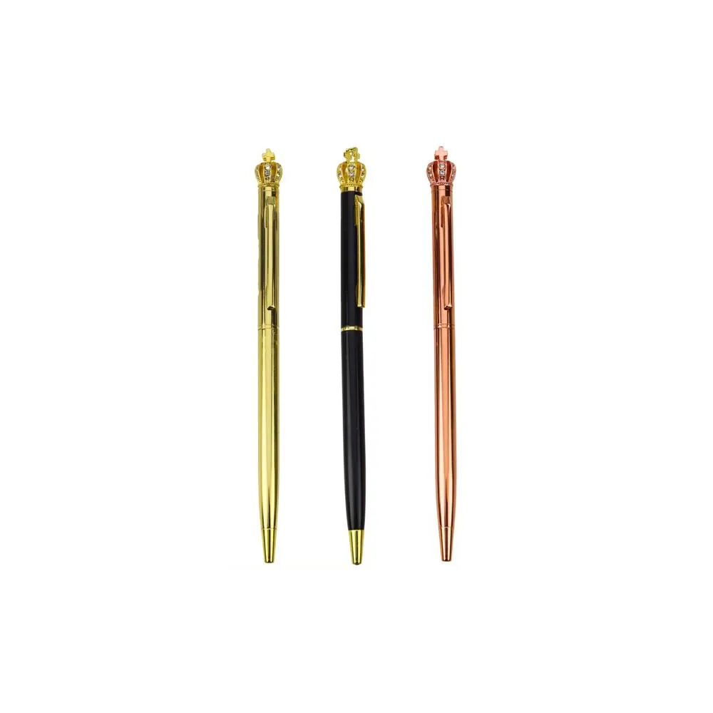 Metalinis automatinis rašiklis 1,0 mm mėlynu rašalu, 1vnt
