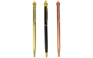 Metalinis automatinis rašiklis 1,0 mm mėlynu rašalu, 1vnt