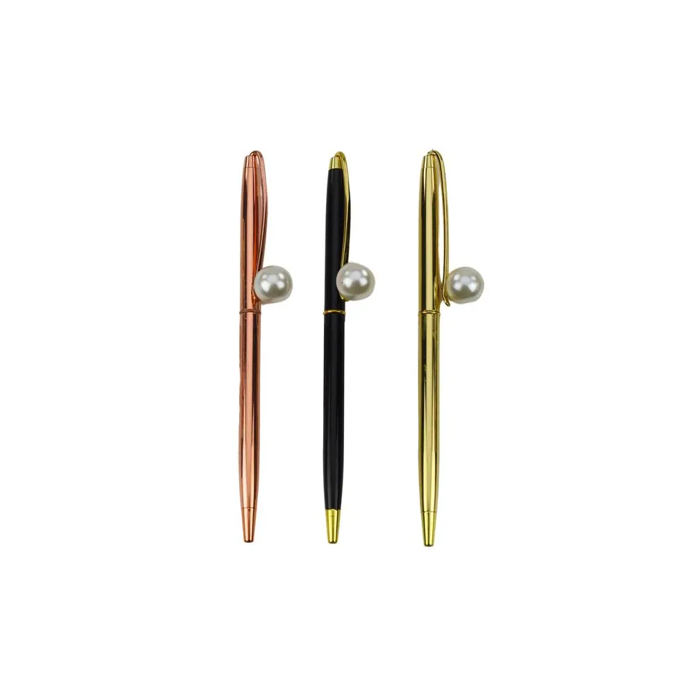 metalinis automatinis perlamutrinis rašiklis mėlynu rašalu 1,0 mm, 1 vnt