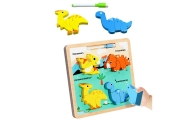 Puzzle Board 2in1 Wooden Educational Dinosaurs Marker