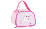 Thermoisolierende Frühstücks-Lunchtasche, rosa Einhorn, 23 cm