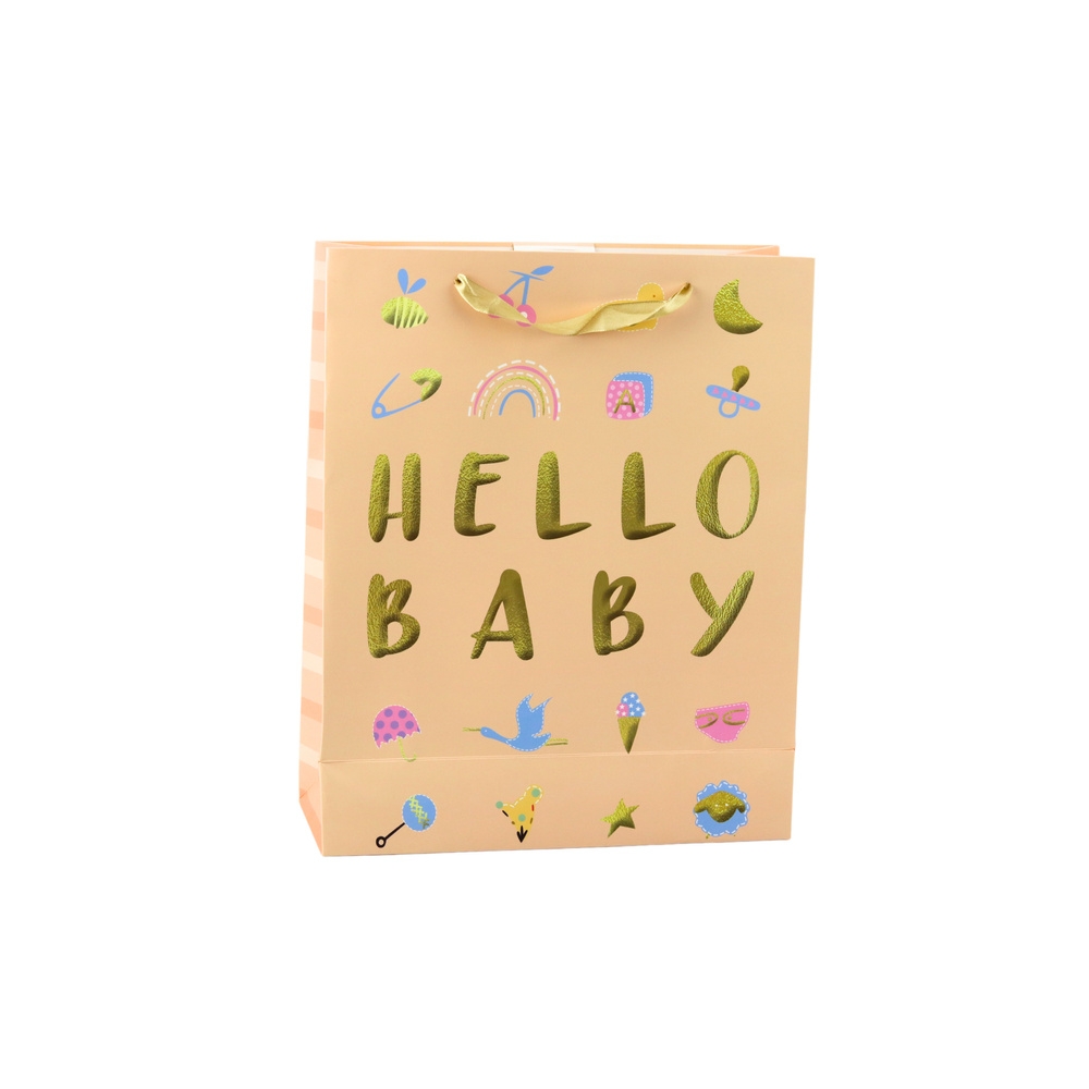 Dovanų maišelis Hello Baby Peach 32 x 26 x 10 cm