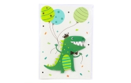 3D sveikinimo atvirukas Vienaragis Dramblys Varlė Dinozauras + vokas, 1vnt
