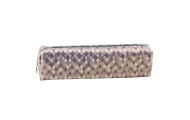 School Pencil Case Scales Gray Shiny Gold Elements