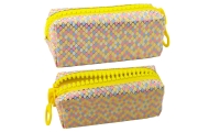 School Pencil Case Organizer Mermaid Scales Pattern Large Colorful Zipper