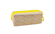 School Pencil Case Organizer Mermaid Scales Pattern Large Colorful Zipper