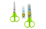 Two-handed school scissors with safety cap Mix 12cm