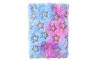 Pliušinė užrašų knygelė A5 Golden Stars Pastel, 80 lapų