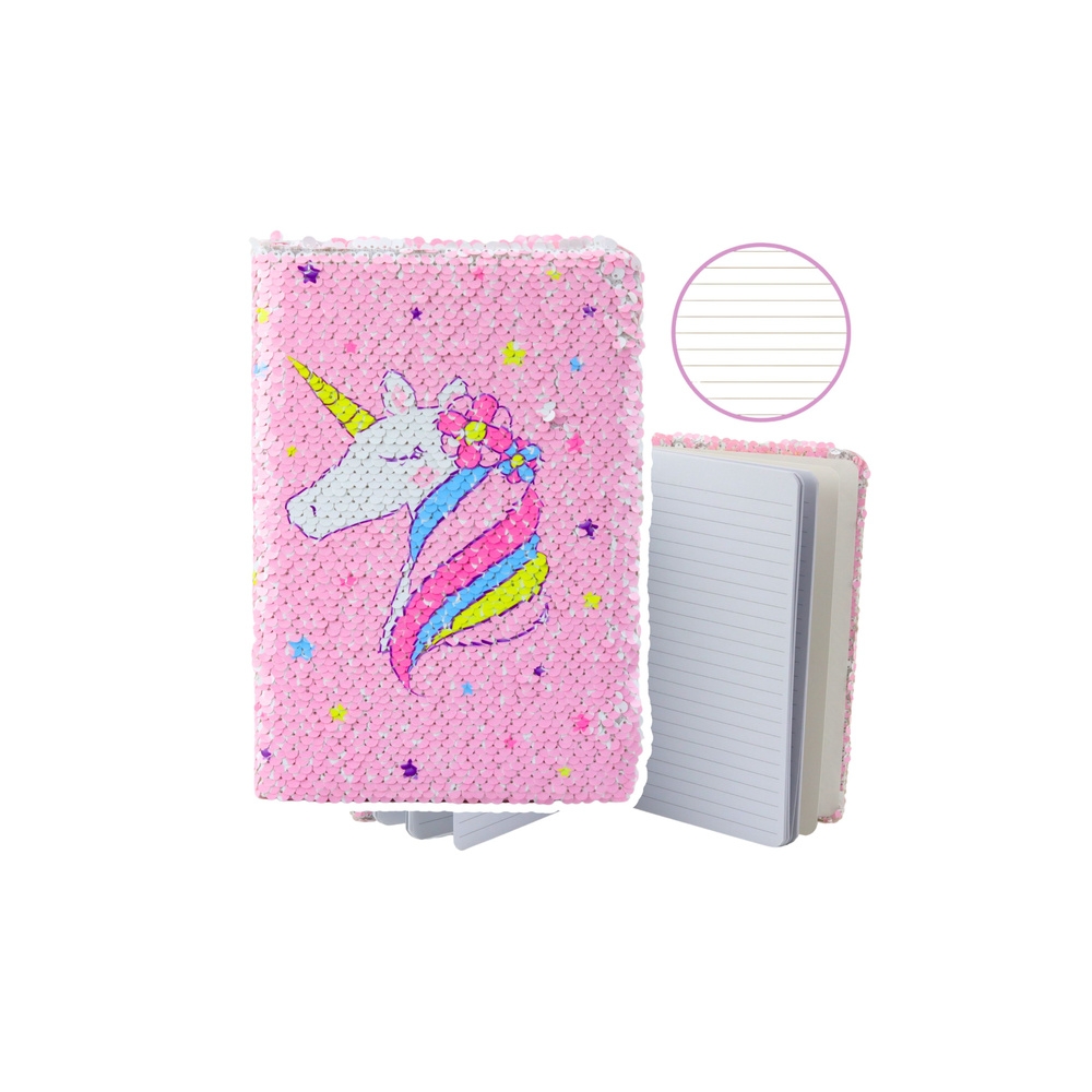 Užrašų knygutė Sequins Bicolour Unicorn A5, 80 lapų