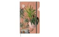 Notatnik Zeszyt Planner W Linie Liście Rośliny Gumka A5 80 Kartek