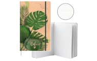 Notatnik Zeszyt Planner W Linie Liście Monstera Gumka A5 80 Kartek