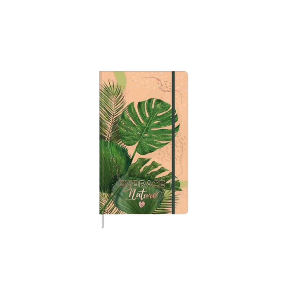 Užrašų knygelė Lininis planuoklis Monstera Leaves Eraser A5 80 lapų