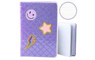 Užrašų knygutė Glitter B6, 80 lapų violetinė