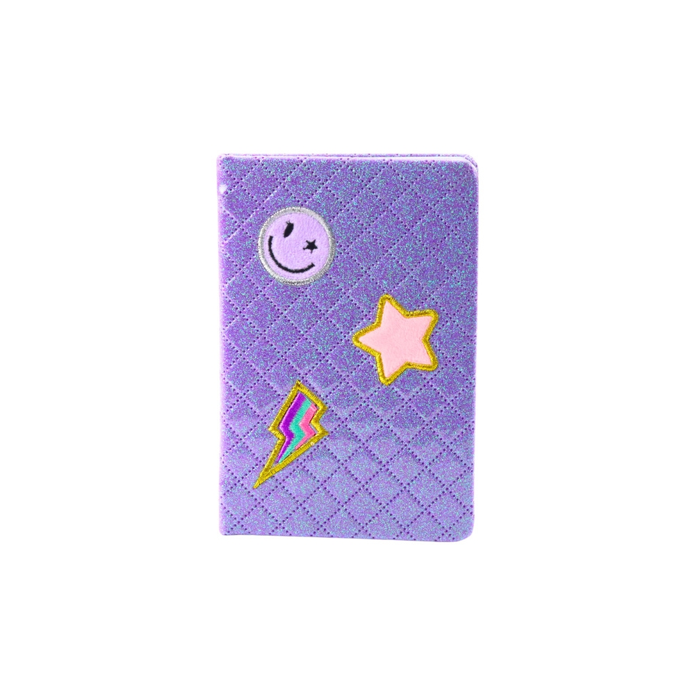Užrašų knygutė Glitter B6, 80 lapų violetinė