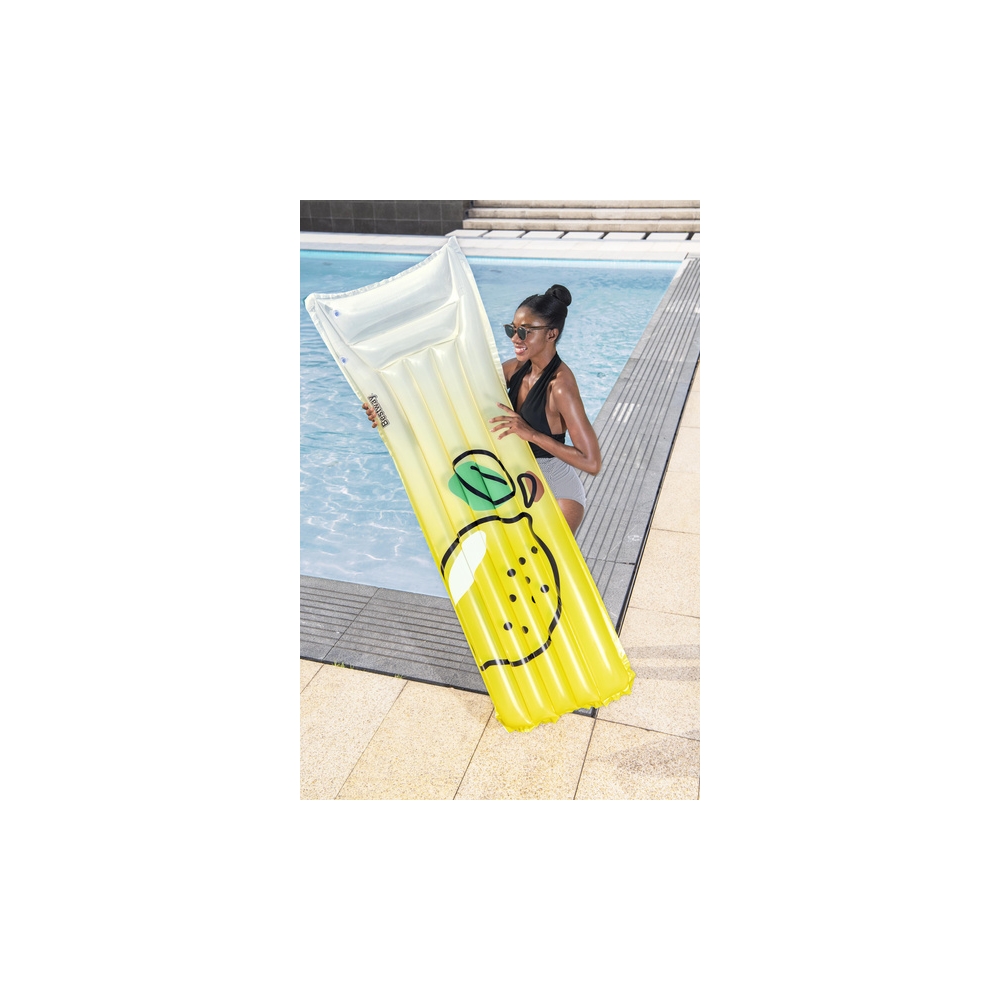 Pripučiamas čiužinys Lemon Swim 183 x 69 cm Bestway 44122-Žaislai, Lauko žaislai, Pripučiami ratai, žaislai, čiužiniai-e-vaikas