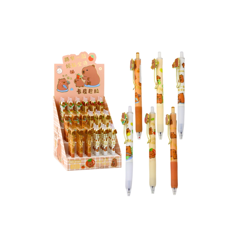 Gelinis rašiklis Capybara 0,5 mm 14 cm MIX 1vnt
