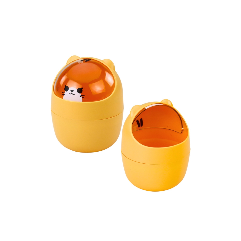 Mini rašomojo stalo krepšelis "Teddy Bear Basket Orange" 1L 16cm