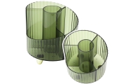 School Supplies Organizer Office Transparent Green