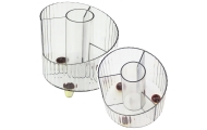 School Supplies Organizer Office Transparent White