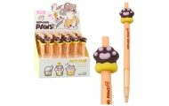 Gelinis rašiklis Cat's Paw 15 cm 0,5 mm, rudas