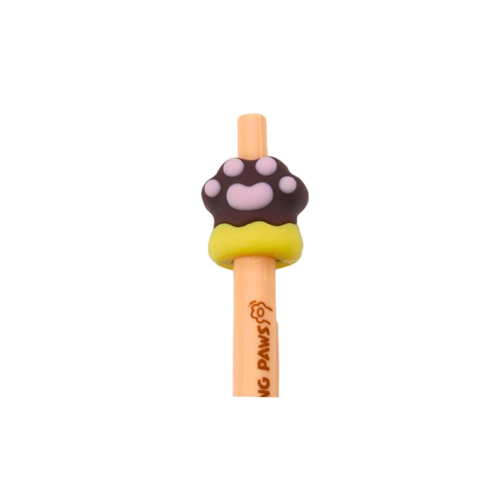 Gelinis rašiklis Cat's Paw 15 cm 0,5 mm, rudas