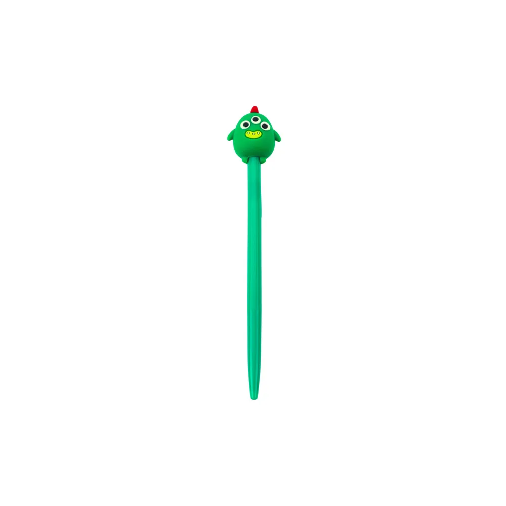 Gelinis rašiklis Green Monster 17 cm 0,5 mm