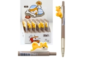 Ballpoint Pen With Yellow Shiba Dog Figure Blue Ink 0.5mm
