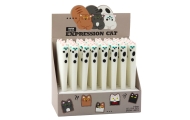 Cat Gel Pen Blue Ink Cap Patches White 16.5cm