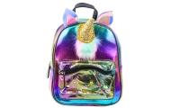 Plecak Dziecięcy Z Rogiem Jednorożca Ruchome Konfetti Tęczowy 25cm 4,5L