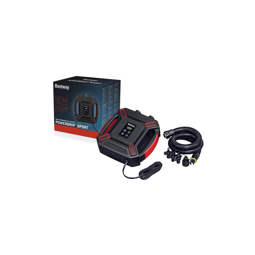 Aukšto slėgio elektrinis oro siurblys Bestway DC 4 adapteriai 62265