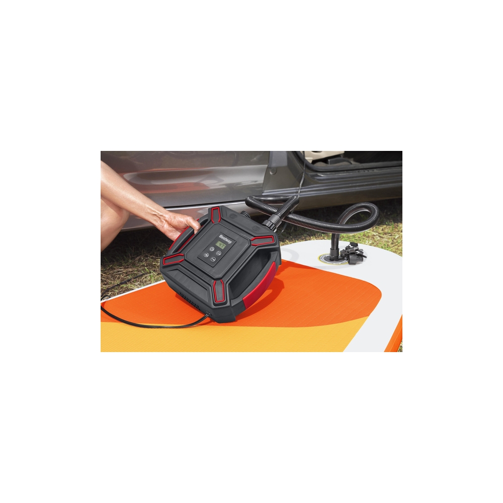 Bestway Wysokociśnieniowa elektryczna pompka powietrzna DC 4 adaptery 62265