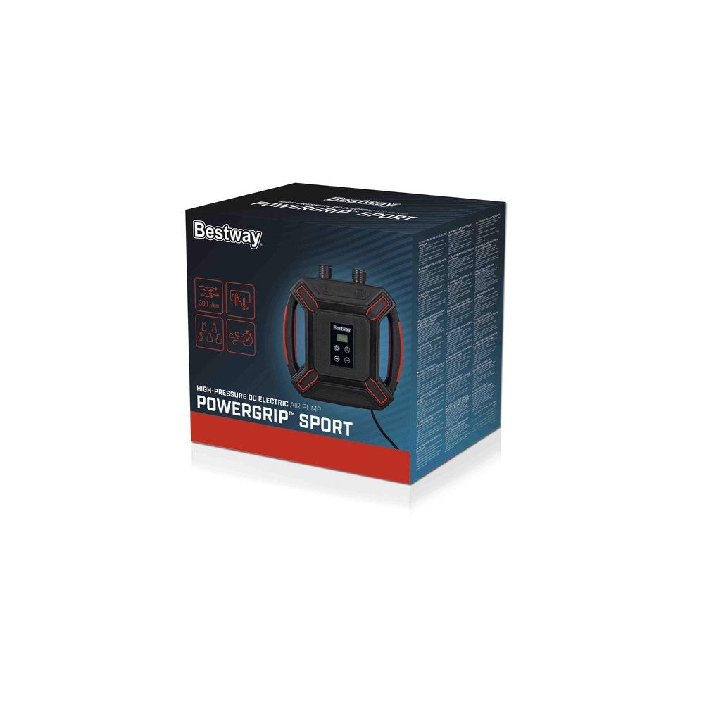 Aukšto slėgio elektrinis oro siurblys Bestway DC 4 adapteriai 62265