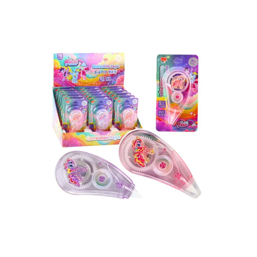 Correction Tape Mouse School Office 6m x 5mm Unicorn Pink Purple