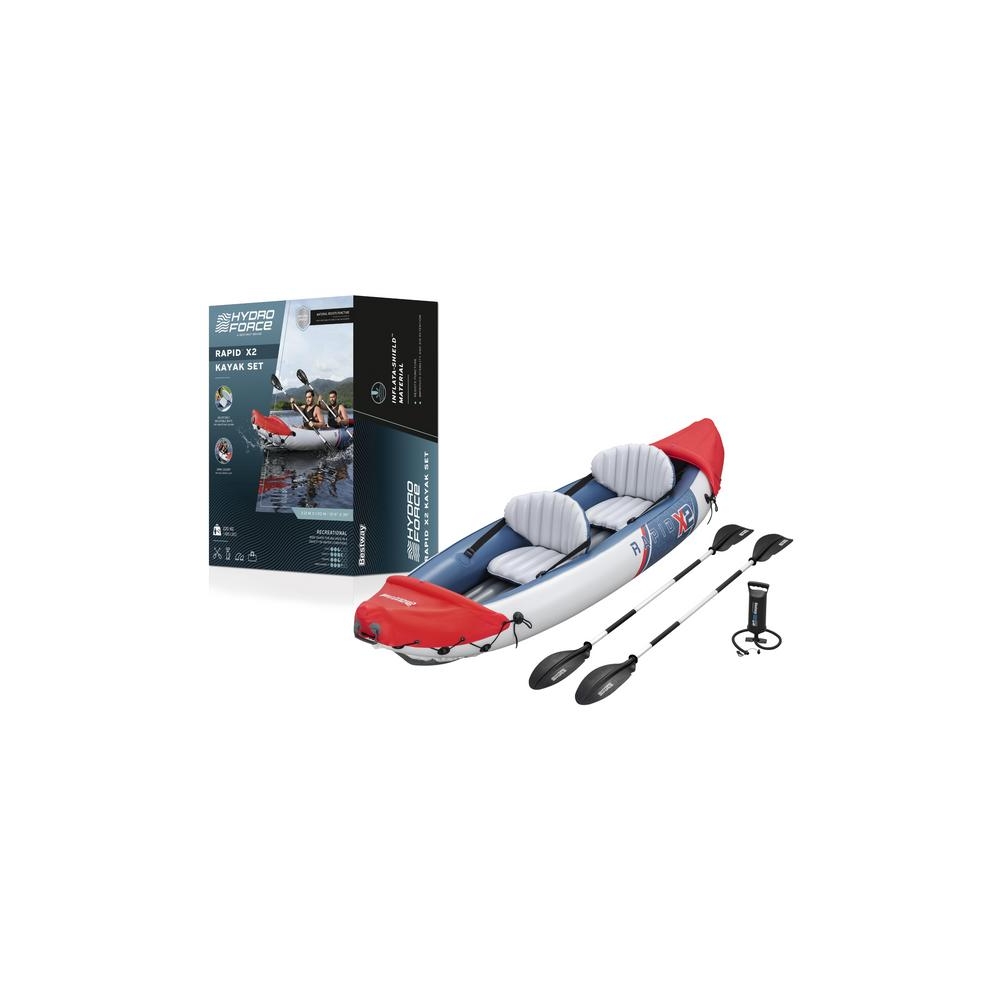 Pripučiama dvivietė baidarė Bestway 65077 321 x 88 cm
