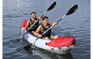 Pripučiama dvivietė baidarė Bestway 65077 321 x 88 cm