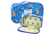 Mokyklinis penalas Organizatorius Talpi papildoma kišenė Mėlyna 21,5 cm
