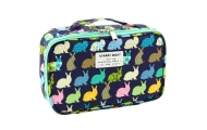 Pencil Case School Organizer Cosmetic Bag Additional Pocket Navy Blue 22.5cm