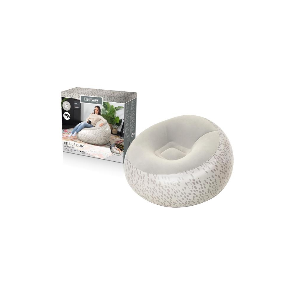 Dmuchany Fotel Szary Bestway 75052