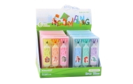 Highlighter Set Pink Blue Animal Motif Two Tips 3pcs