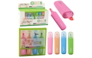 Set of 4 Colored Double-Tip Highlighters
