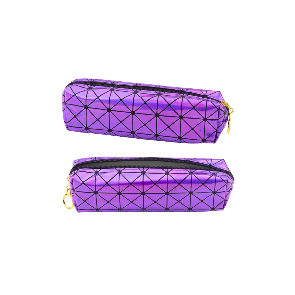 Vieno skyriaus pieštukų dėklas 20x6,5 cm, violetinis